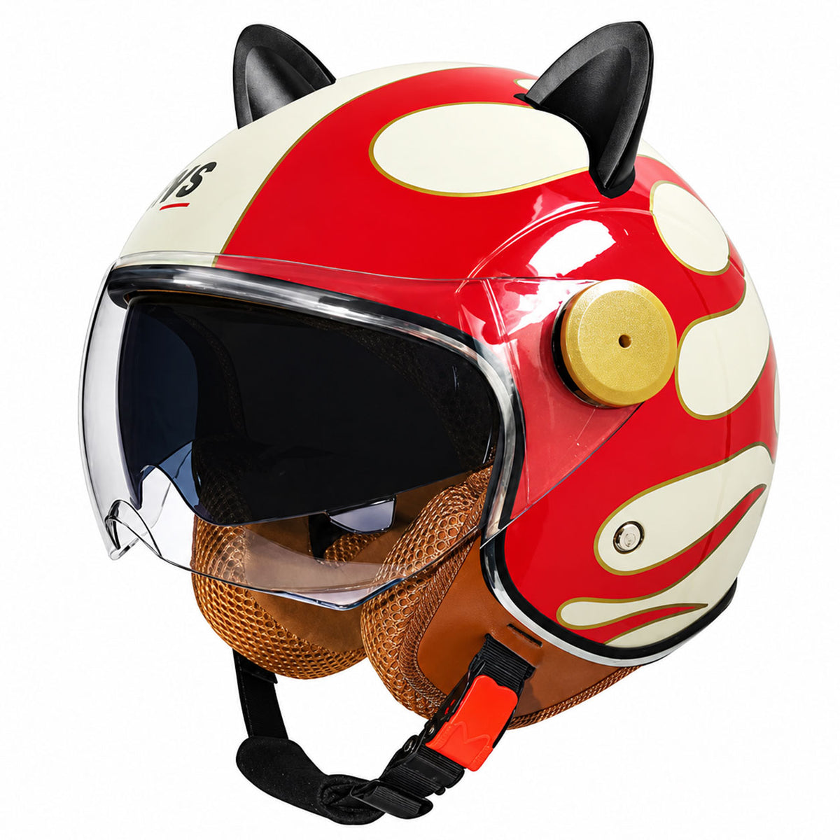 Cute cat ear motorcycle helmet-open design-I70