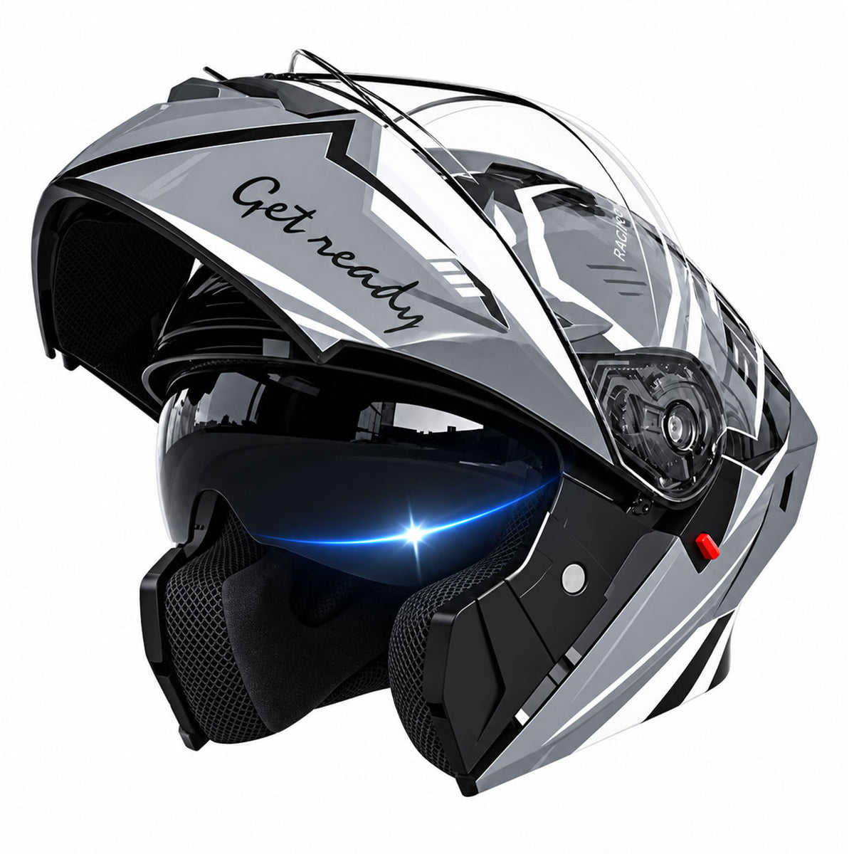 Modular Motorcycle Helmet with Dual Visor-I122