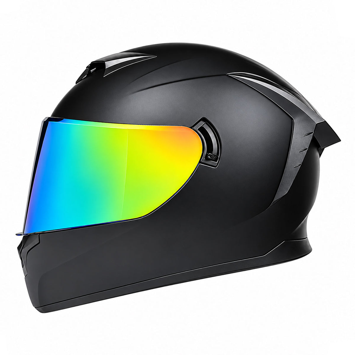 Full-face motorcycle helmet with dual visors-I204