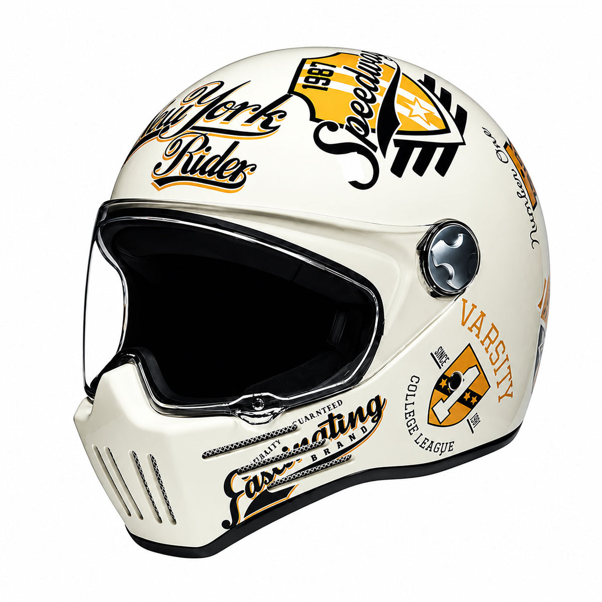 Retro motorcycle helmet cruise personalization-I182